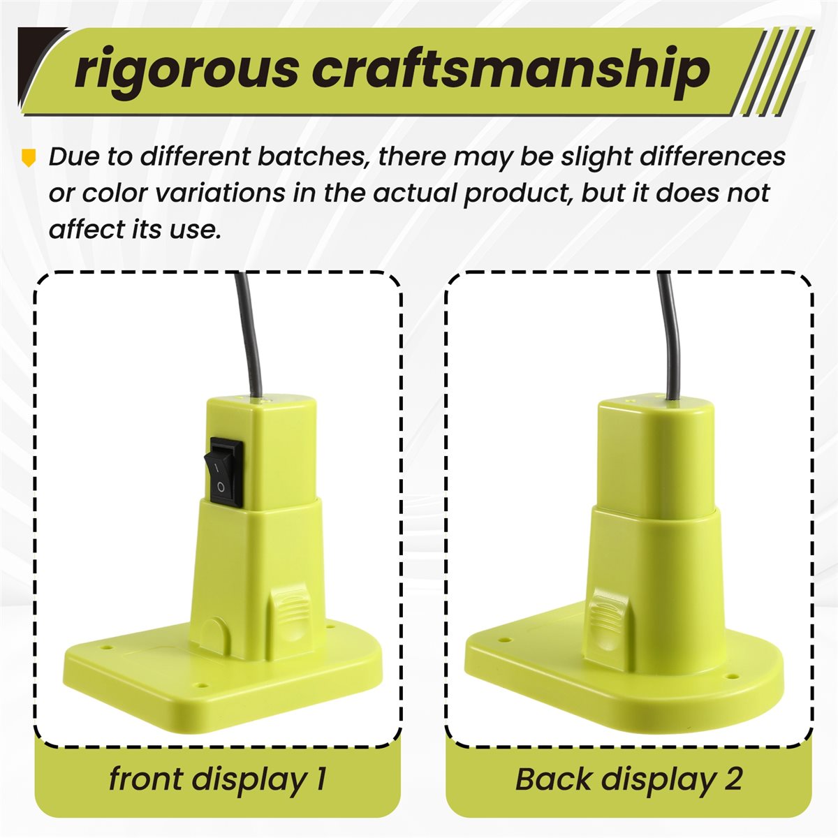 Outdoor Power Jack - Caricabatterie A10R per Ryobi 18V Li-Ion,