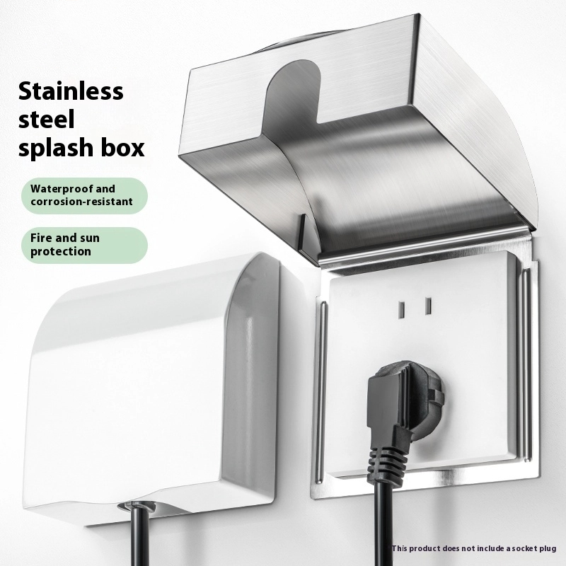 Outdoor Power Box Cover - 86 prese scatola antispruzzo in acciaio