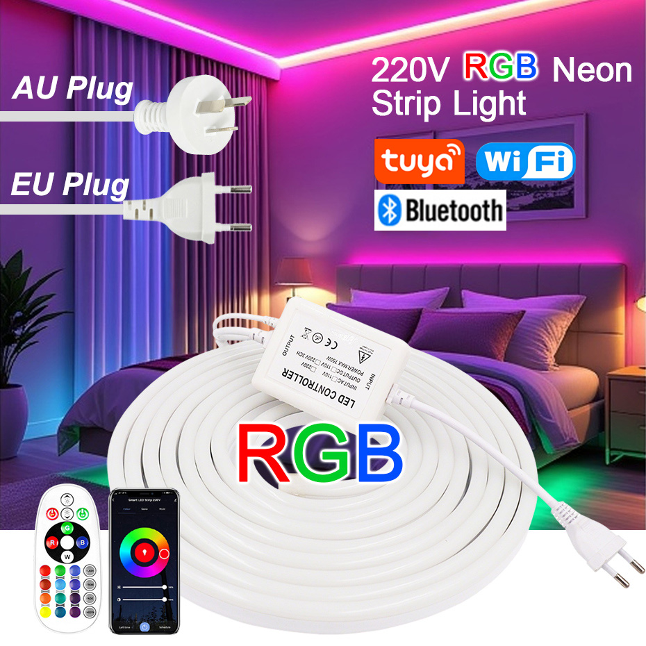 Outdoor Power Strip - Striscia LED Neon RGB 220V con