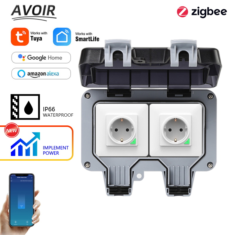 Outdoor Usb Power Outlet - Avoir Tuya Zigbee Prese elettriche IP66