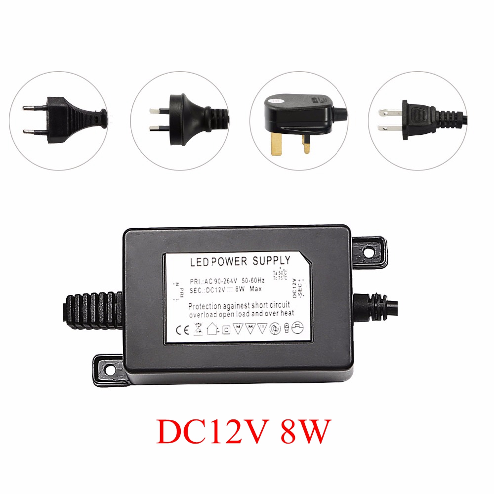 Outdoor Power Transformer - Alimentatore Trasformatore Impermeabile IP67 DC12V 8W