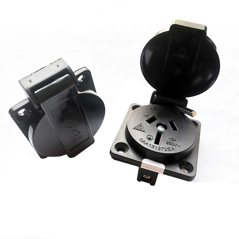 2 pz nero 10A 15A Australia Ou - Outdoor Power Receptacle recensione e prezzo