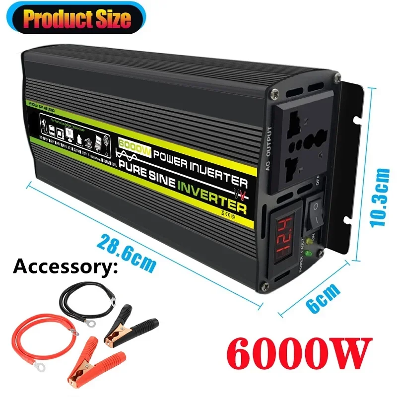 6000W DC12/24V a AC 220V Onda  - Outdoor Power Transformer recensione e prezzo